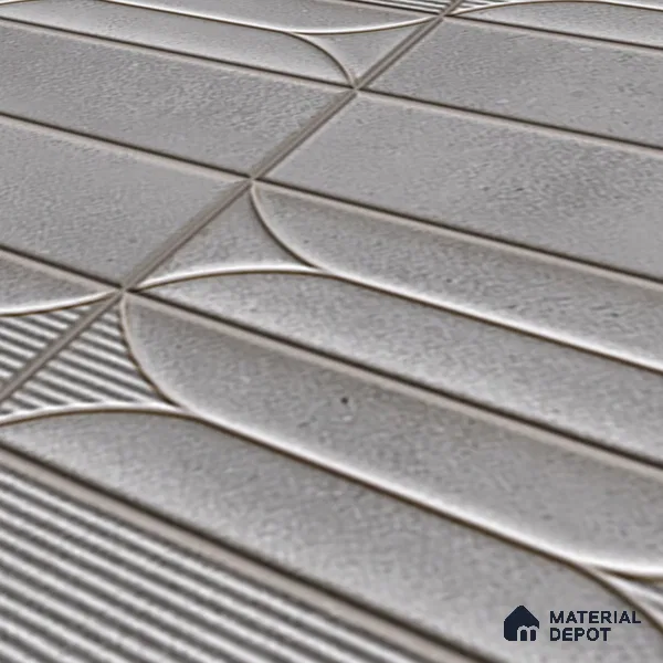 Faux Subway  Tile TL 07239 B Boat 1006 1 ft x 1 ft Ceramic Glossy Finish - 9 mm  | 2 mm Spacer is Mandatory | Please Expect a Slight Variation of Pattern (Sample)